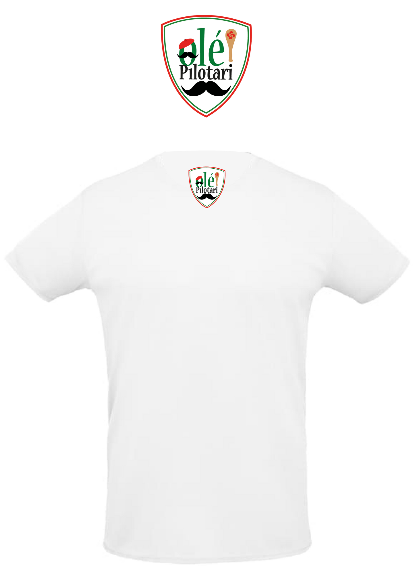 T-shirt MOVEMBER Ole! pilotari mustache